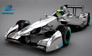 Formel-E-Rennwagen