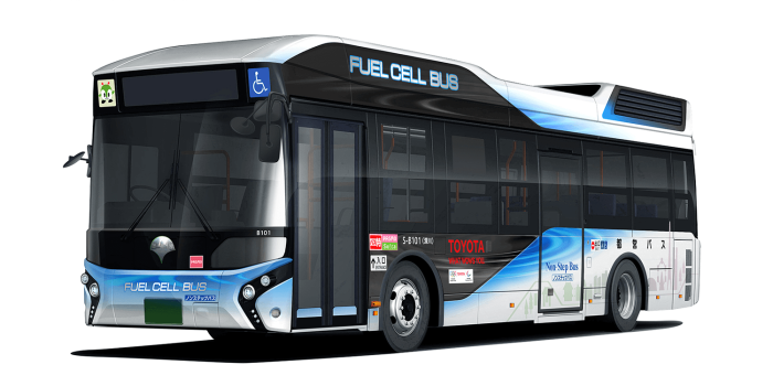 Toyota fc bus brennstoffzelle wasserstoff