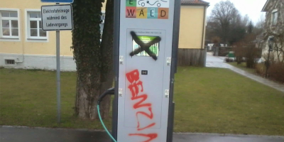 e-wald-ladestation-vandalismus-kurzschluss