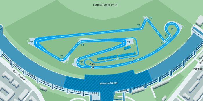 Formel e berlin eprix strecke