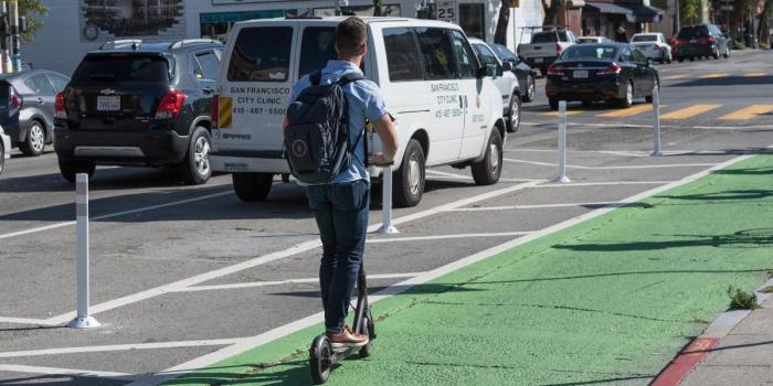 Biking SFMTA San Francisco Stehroller e