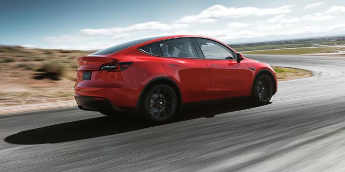 Model Y Reveal Rear Red