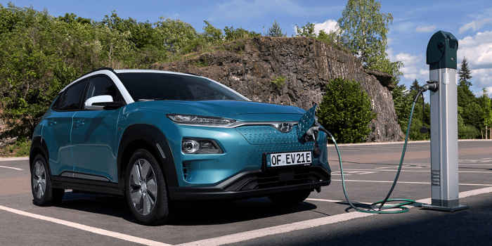 Hyundai kona elektro kona electric ladestation charging station