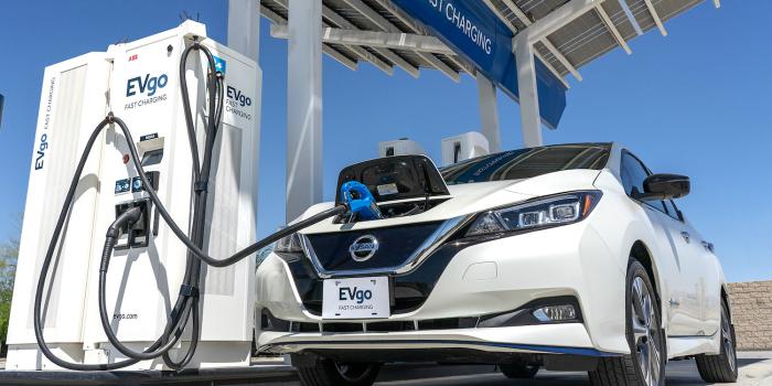 Nissan leaf plus evgo charging station usa