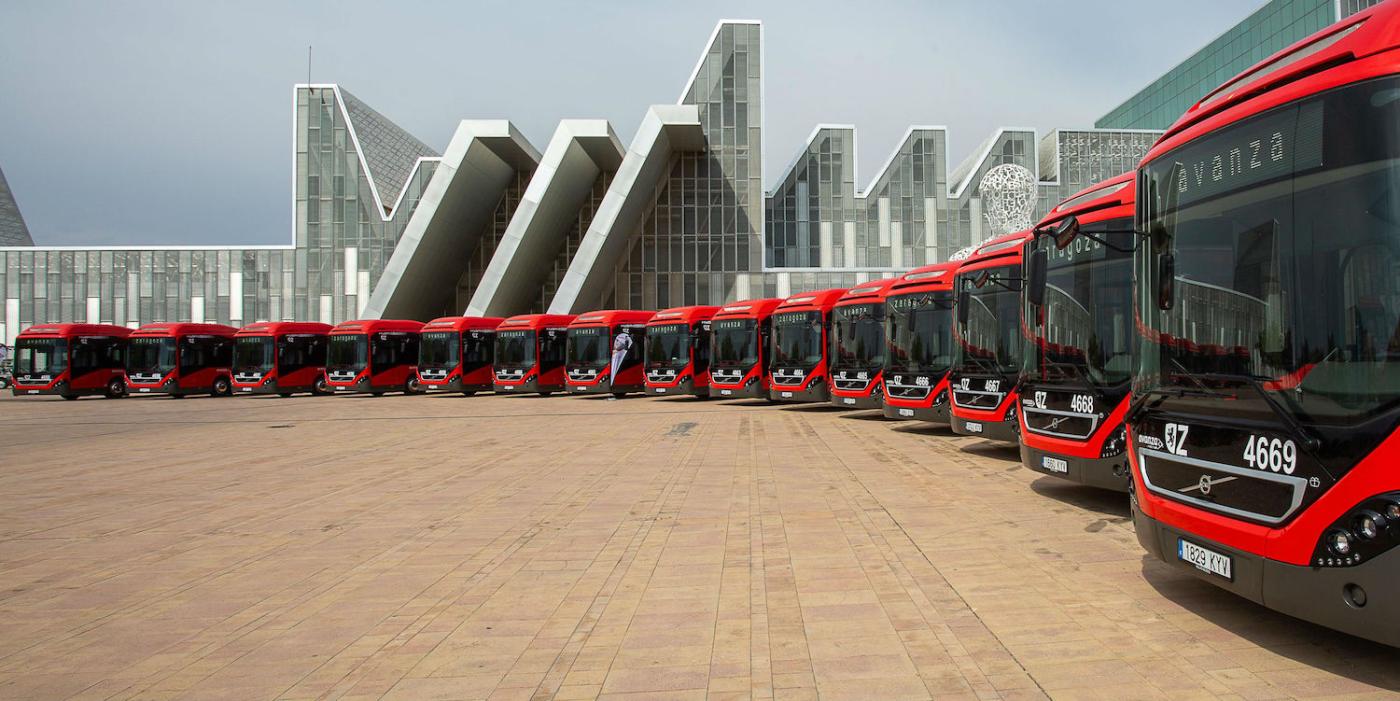 Volvo hybrid bus saragossa