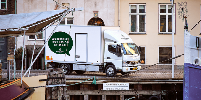 Fuso ecanter e lkw electric truck daenemark denmark kopenhagen copenhagen aarstiderne