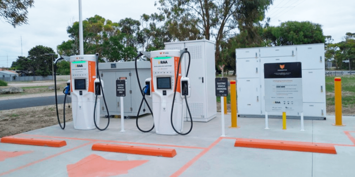 Chargefox ladestation charging station australien australia min