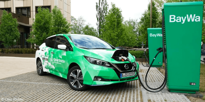 Clevershuttle nissan leaf baywa min