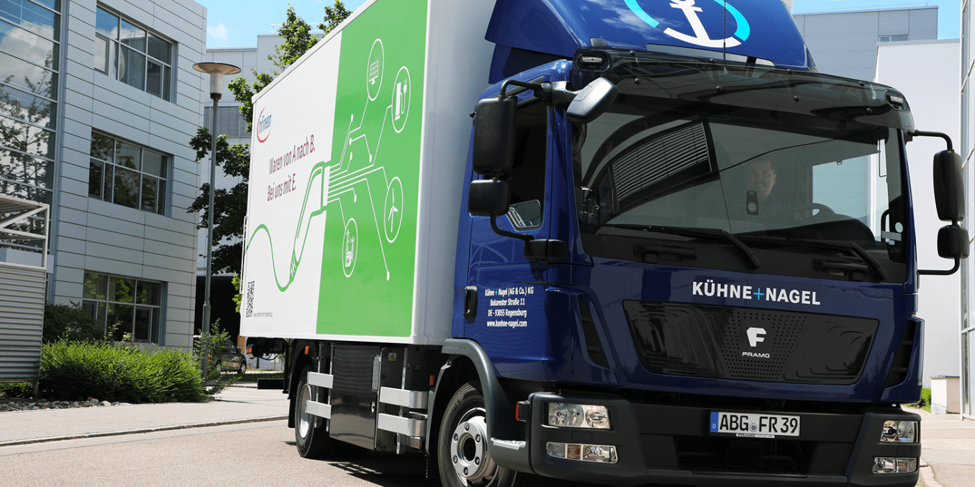 Framo e lkw electric truck kuehne und nagel infineon min