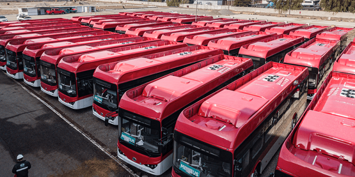 Santiago de chile byd elektrobus electric bus min