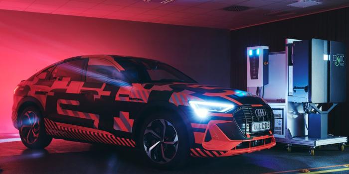Audi e tron sportback v2h bidirektionales laden