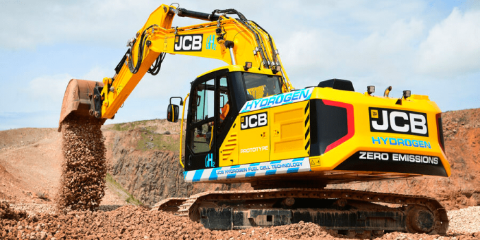 Jcb 220x brennstoffzellen bagger fuel cell excavator min