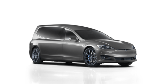Tesla model s leichenwagen min
