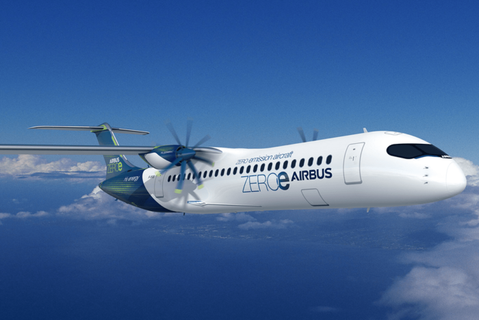 Airbus zeroe e flugzeug electric aircraft concept min e