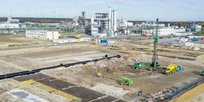 Basf schwarzheide baustelle