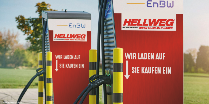 Enbw ladestation charging station hellweg