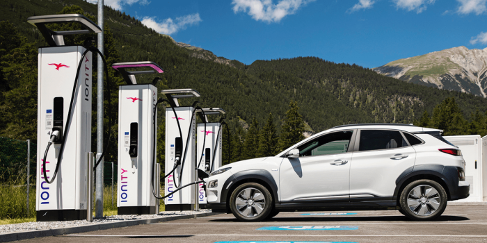 Hyundai kona elektro ionity ladestation charging station min