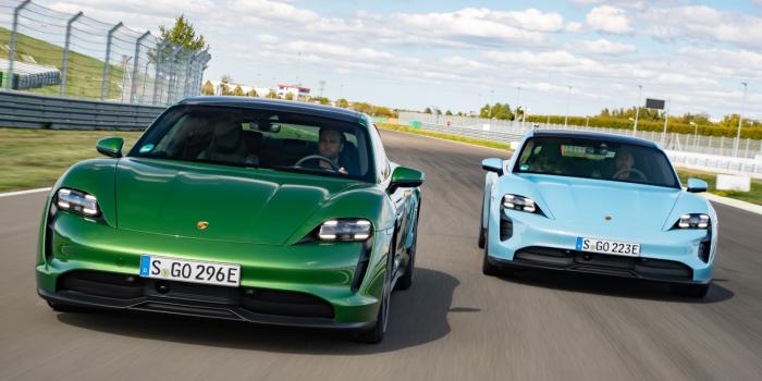 Porsche taycan 4s mambagruen