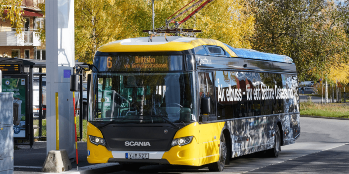 Scania elektrobus electric bus oestersund schweden sweden min