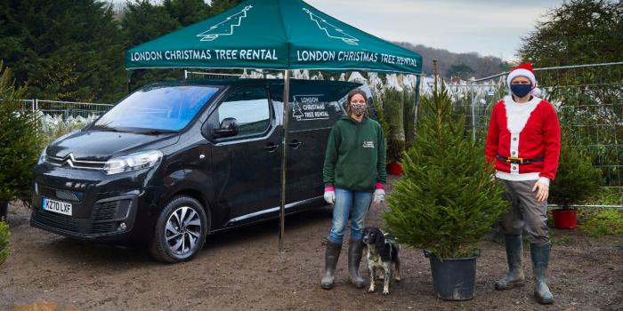 Citroen e jumpy christmas tree london