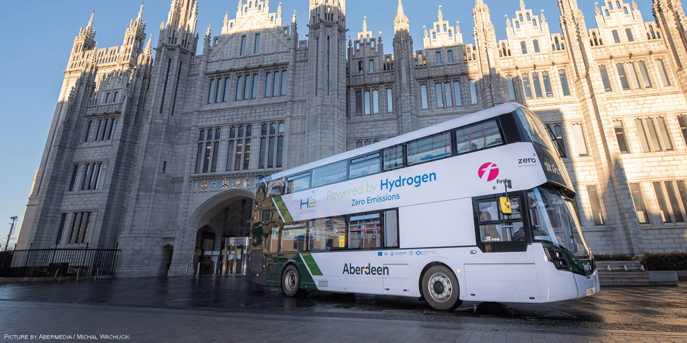 Wrightbus brennstoffzellen bus fuel cell bus first bus aberdeen schottland scotland min