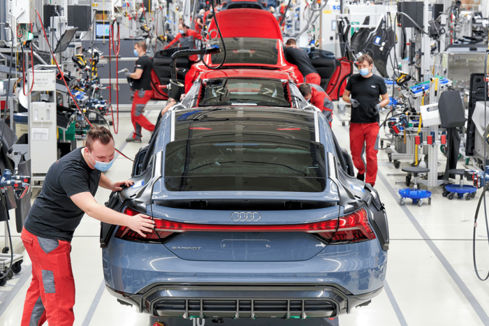 Audi e tron gt produktion production min e