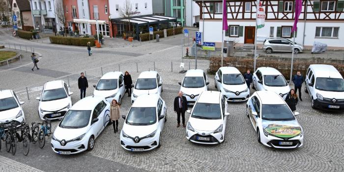 Singen fuhrpark elektro renault zoe kangoo toyota yaris corolla hybrid