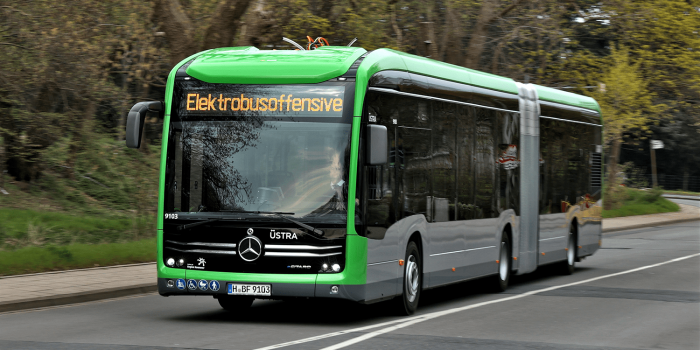 Mercedes benz ecitaro g elektrobus electric bus uestra hannover hanover min