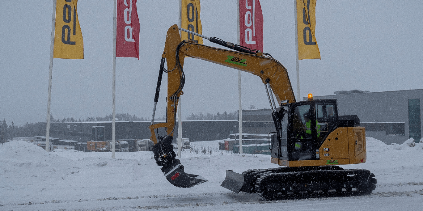 Pon caterpillar e bagger electric excavator min