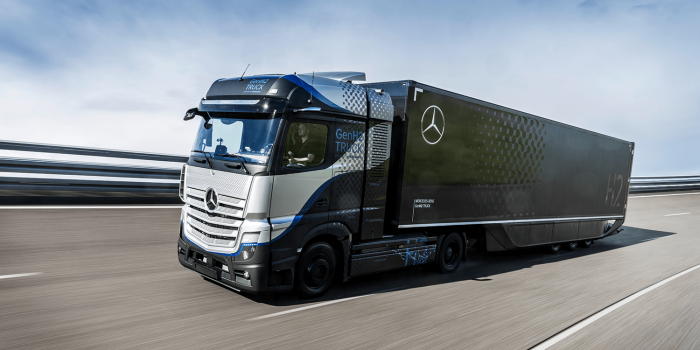 Daimler mercedes benz genh2 truck brennstoffzellen lkw fuel cell truck min