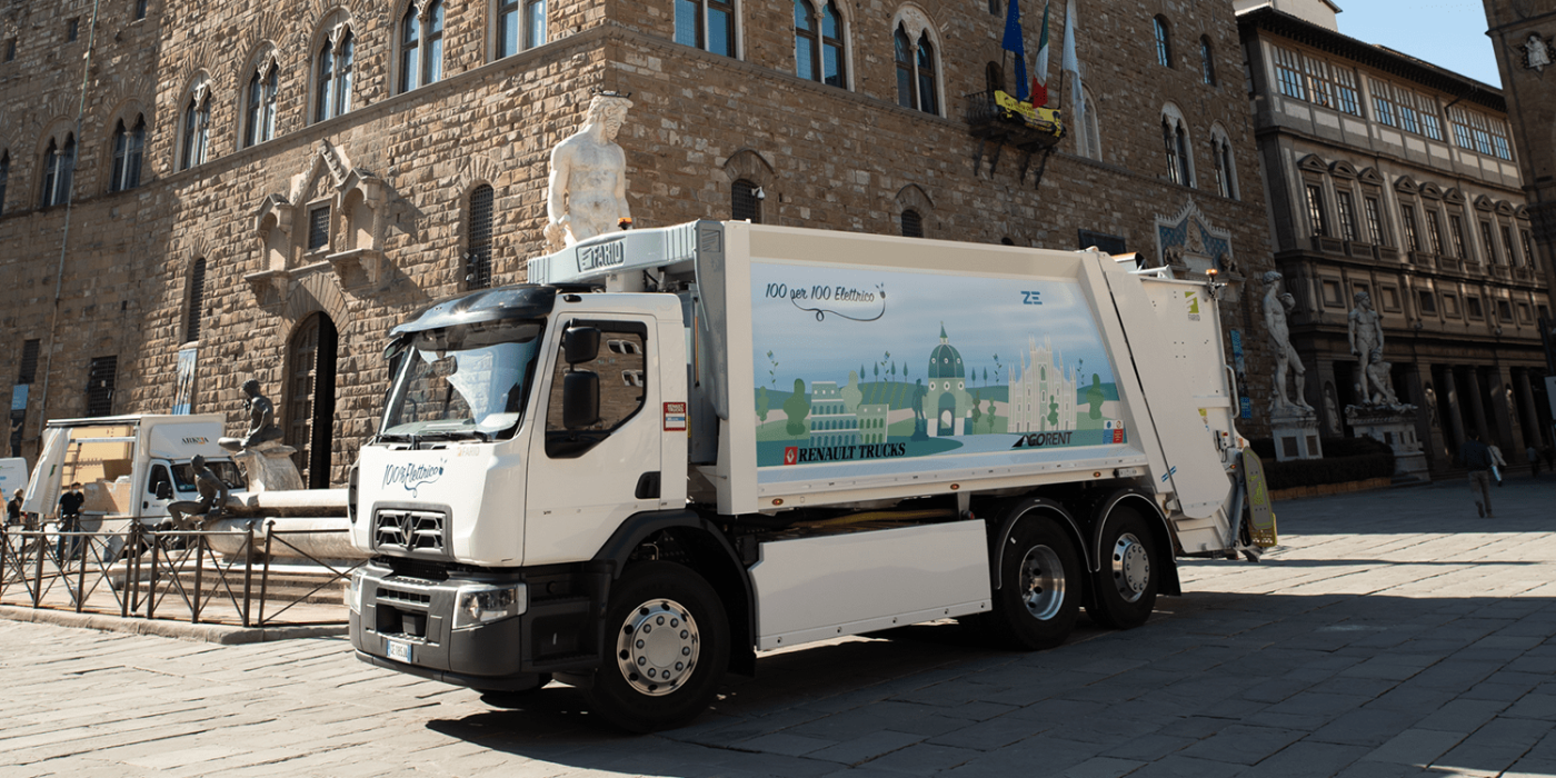 Renault trucks d wide ze e lkw electric truck florenz florence italien italy min