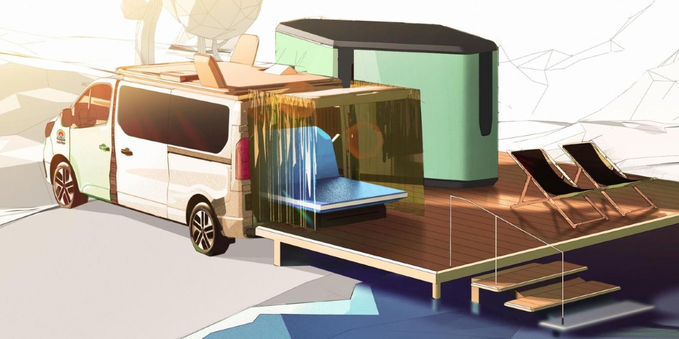 Renault hippie caviar hotel camper