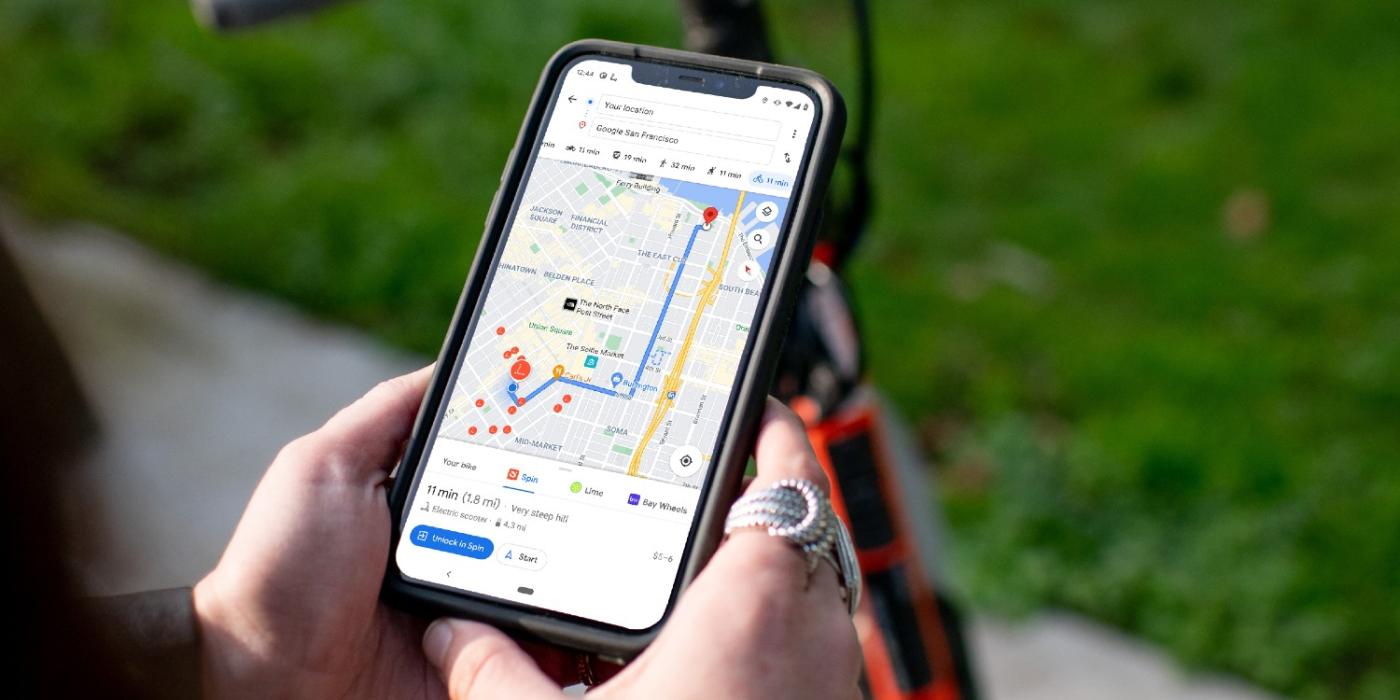 Spin google maps