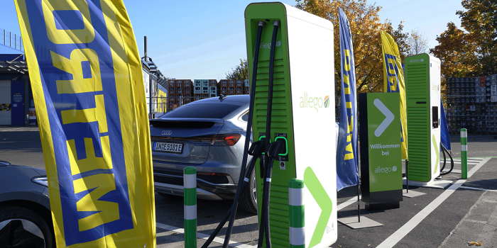Allego ladestation charging station metro min