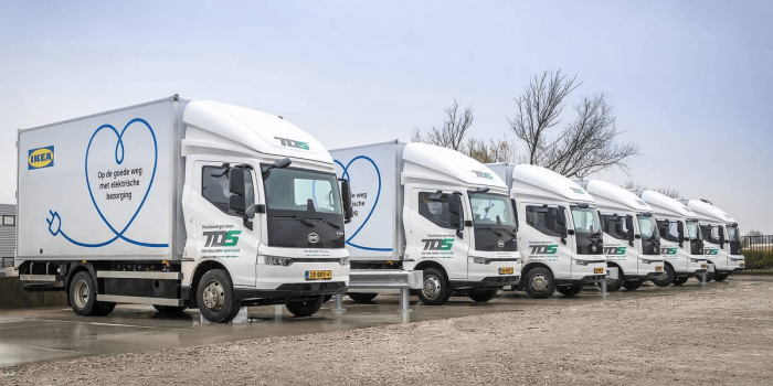 Byd etm e lkw electric truck ikea amsterdam niederlande netherlands min
