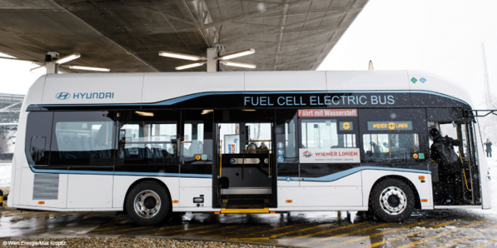 Hyundai brennstoffzellenbus fuel cell bus wien oesterreich austria min