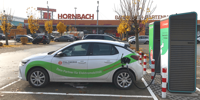 Pfalzwerke ladestation charging station hornbach min