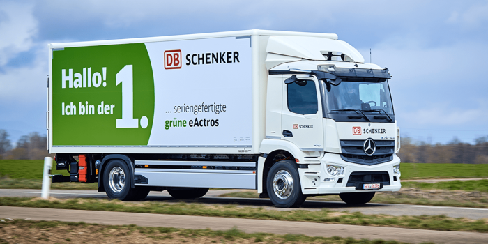 Mercedes benz eactros e lkw electric truck db schenker min