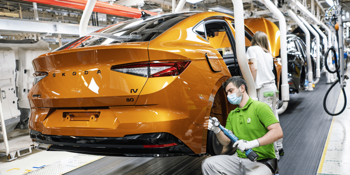 Skoda enyaq coupe iv produktion production min
