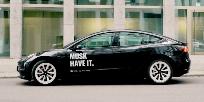 Tesla model miles carsharing min