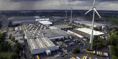 Volvo trucks batteriefabrik battery plant battery factory belgien belgium min