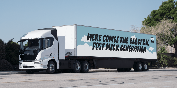 Byd e lkw electric truck einride oatly min