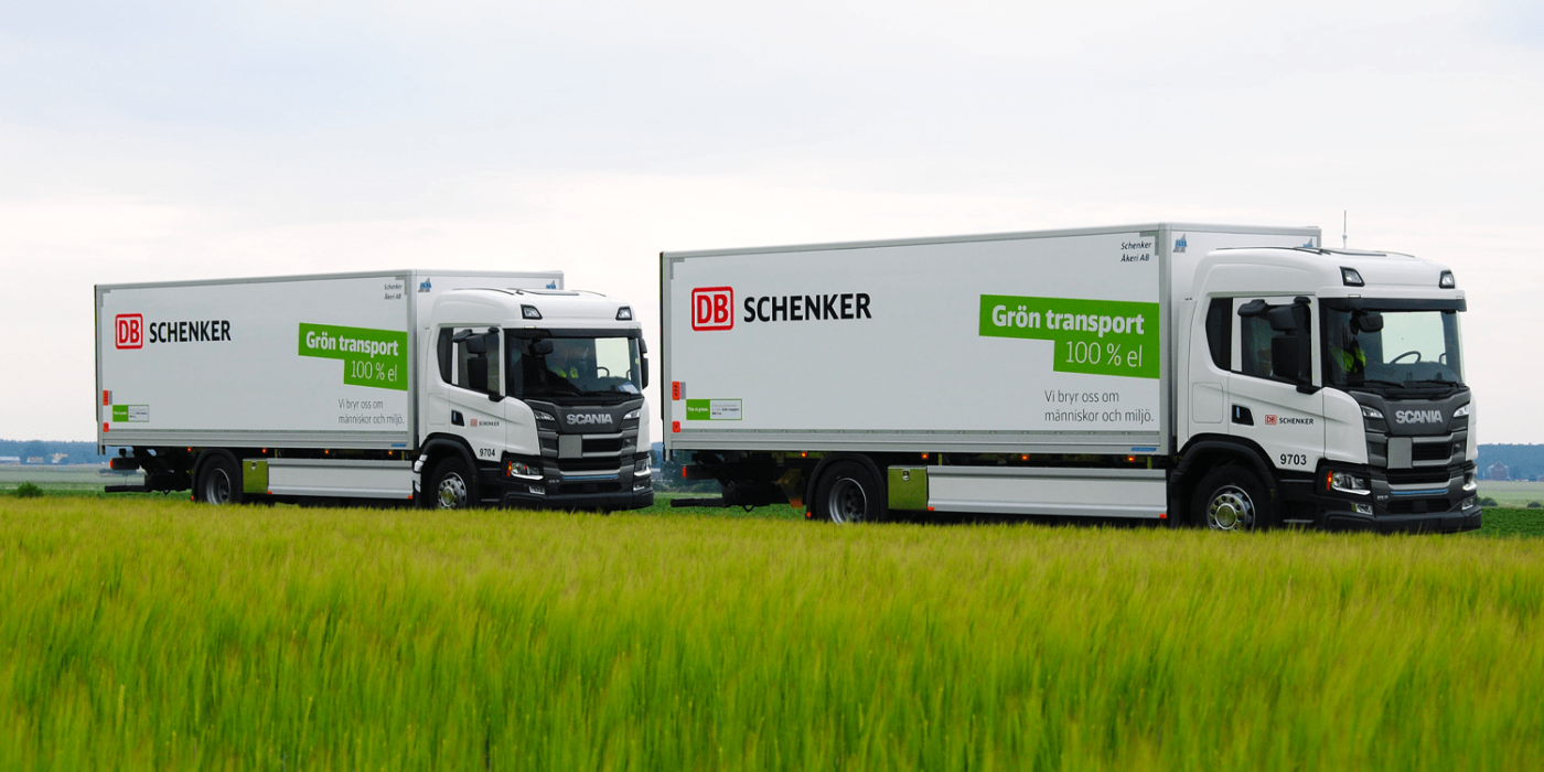 Scania p e lkw electric truck db schenker schweden sweden min