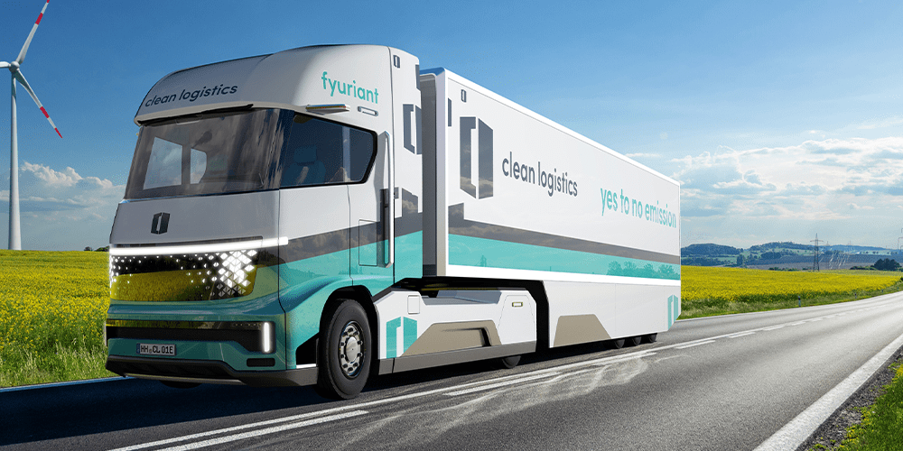 Clean logistics fyuriant brennstoffzellen lkw fuel cell truck min