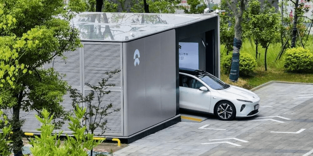 Nio akku tausch battery swap china min
