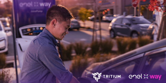 Tritium ladestation charging station enel x way min