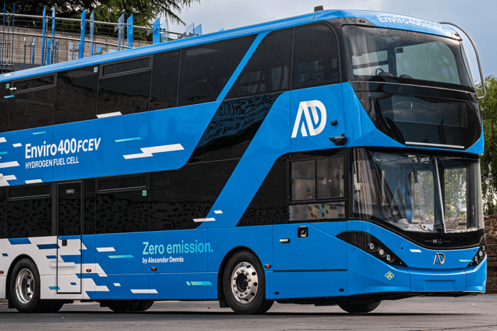 Alexander dennis enviro400fcev brennstoffzellen bus fuel cell bus min e
