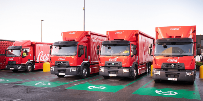 Renaul trucks e lkw electric truck coca cola belgien belgium min