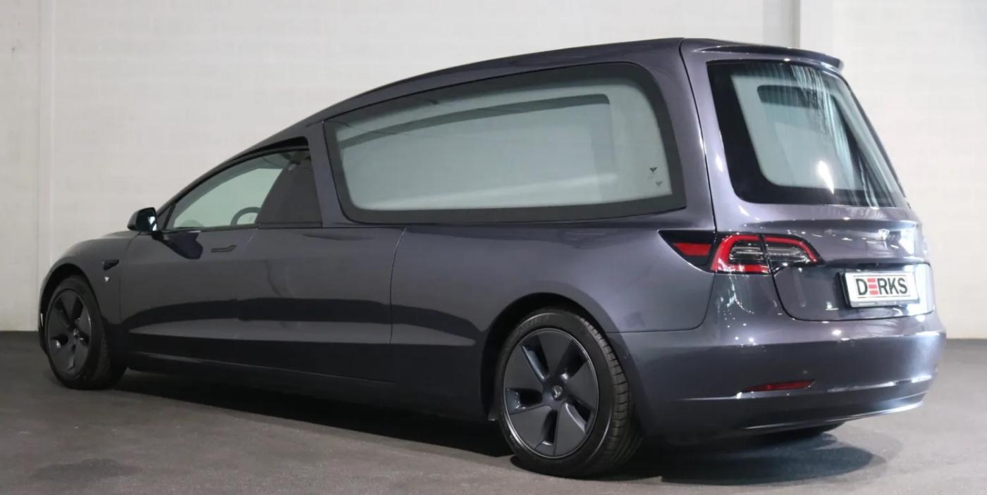 Tesla Model hearse derks uitvaartmobiliteit