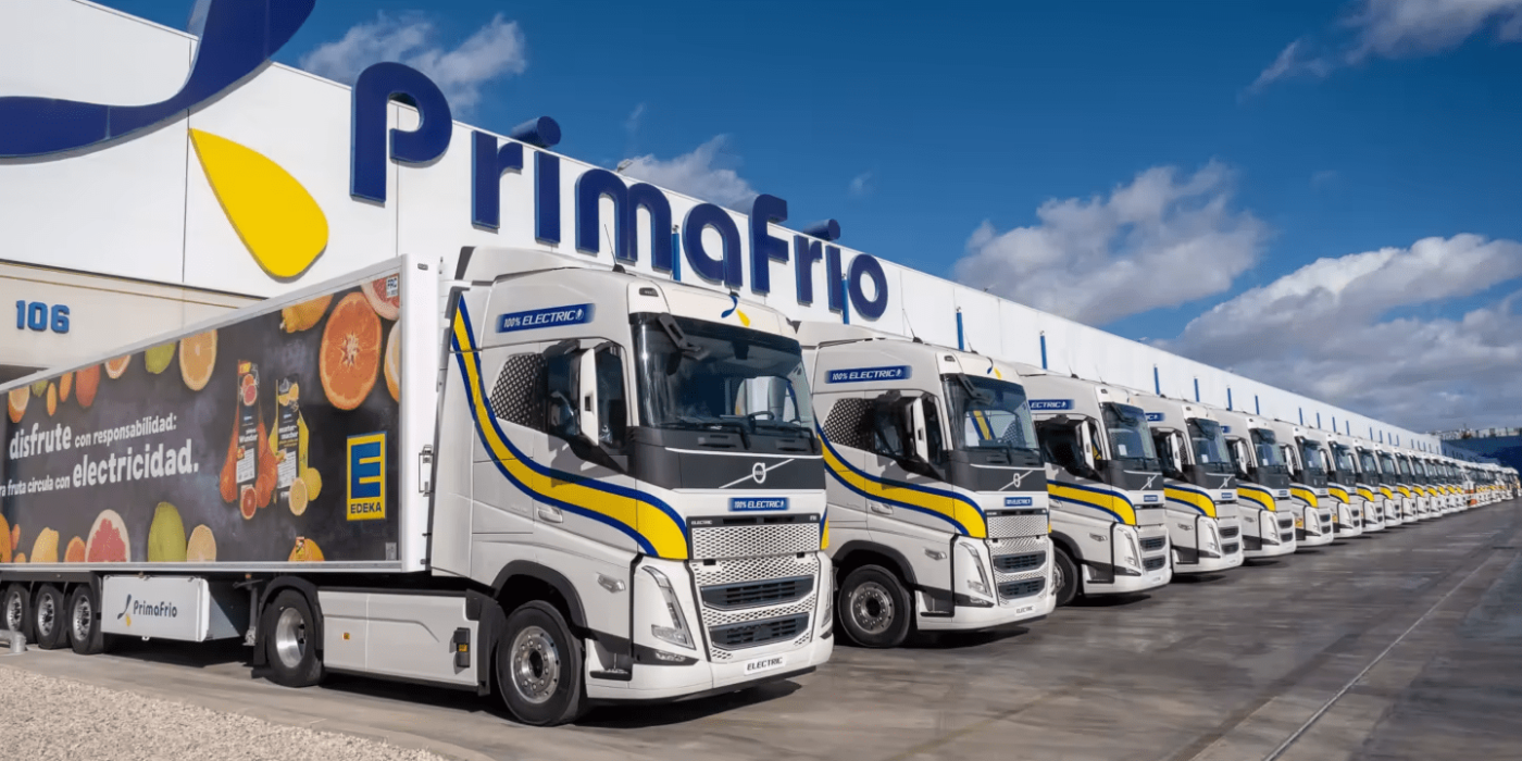 Volvo trucks fh electric e lkw electric truck primafrio edeka spanien spain min